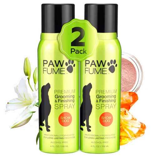 Paw Fume PAWFUME Premium Grooming Spray Dog Spray Deodorizer Perfume for Dogs - Dog Cologne Spray Long Lasting Dog Sprays - Dog Perfume Spray Long Lasting After Bath - Deodorizing Spray (Show Dog, 2-Pack)
