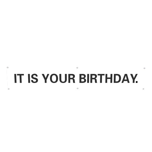 Jtshy It Is Your Birthday. Banner The Office Vinyl Party Banner with Metal Hanging Rings