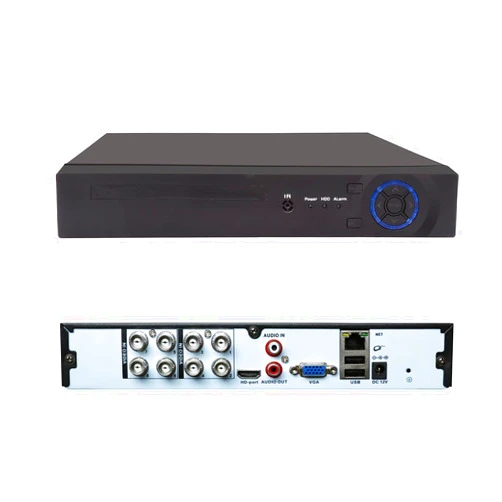 GANMBHER 4K Lite 8CH DVR, GANMBHER 4K-N Digital Video Recorder 6 in 1 AHD/TVI/CVI/XVI/CVBS/IP Analog Security System, 24/7 Recorder, Face Detection (HDD NOT Include)