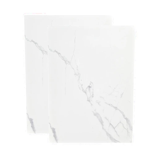 Murrey Home Glass Cutting Board Set for Kitchen Counter, Tempered Glass Chopping Boards Dishwasher Safe, Small Marble Countertop Tray, 16