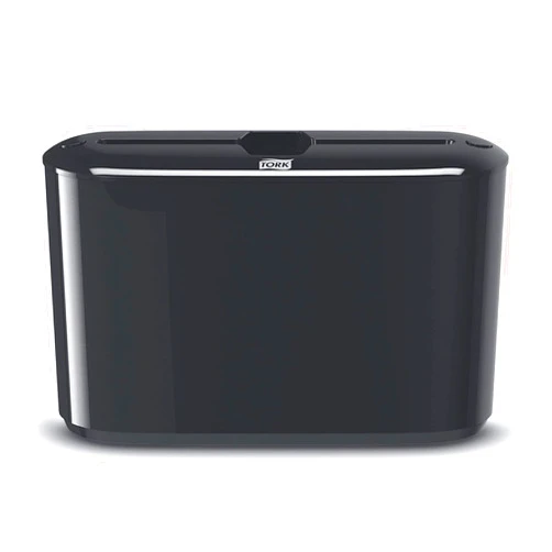 Tork Xpress Paper Towel Dispenser, Black, Single-Dispensing, Compatible with H2 Refills, Space-Saving Design (302028)