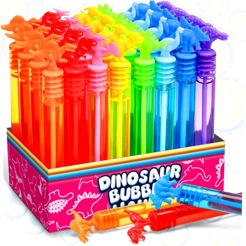 MAPIXO 32 Pack Bubble for Kids Party Favors, 8 Style Mini Bubble Wands with Gift Box, Dinosaur Toys Bulk for Carnival Prizes Goodie Bag Stuffers Supplies, Birthday Bath Time Bubbles Blower Toy for Girl Boy