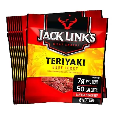 Jack Links Link's Beef Jerky Multipack Bags – Flavorful Meat Snack for Lunches Ready to Eat – 7g of Protein Made with Premium Beef – Flavor 0.625 oz Bags, Teriyaki, 12.5 Ounce, Pack of 20 Teriyaki 0.62 Ounce (Pack of 20)