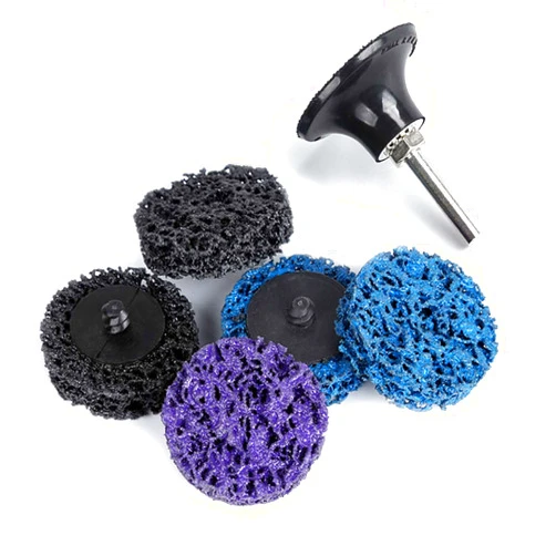 KEEYWOLT 15 Pcs 2 Inch Roloc Strip Abrasive Discs for Rust Removal and 3 Grits from Coarse to Fine for Steel Grinding 2 Pcs 1/4 Inch Shank Quick Change Disc Pad Holder Included