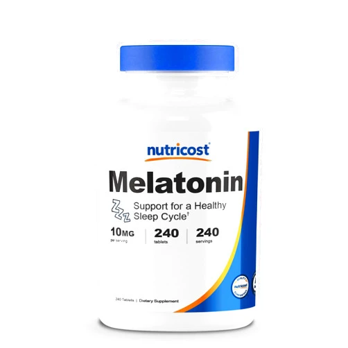 Nutricost Melatonin 10mg, 240 Tablets - 10mg Per Serving, Non-GMO, Gluten Free