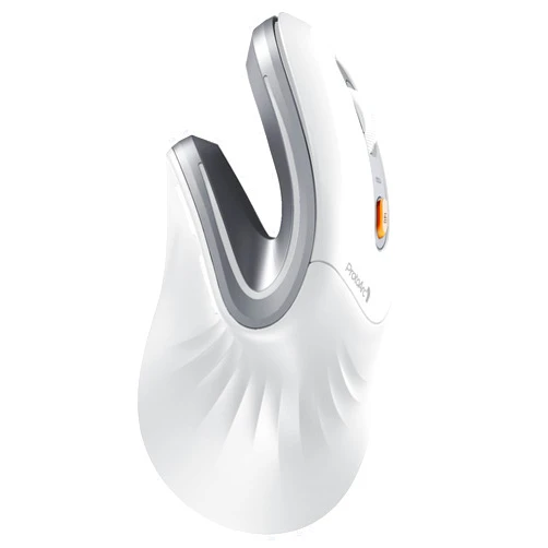ProtoArc Ergonomic Mouse, EM11 NL Wireless Vertical Mouse, Ergo Mouse with Multi-Device, USB-C Rechargeable Mice for Windows, Mac OS, PC/Notebook/Laptop,White