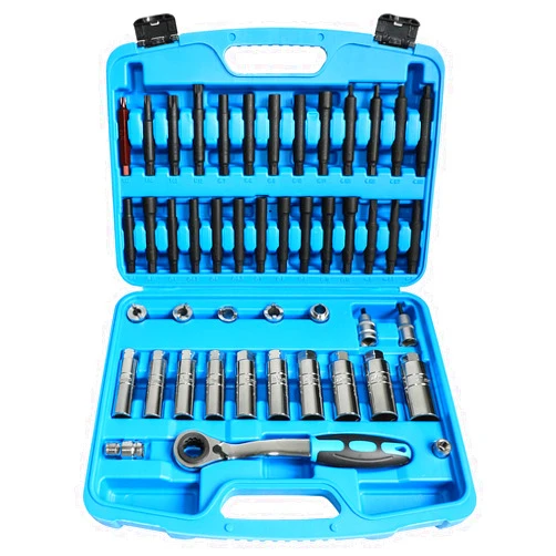 DPTOOL Shock Absorber Strut Nut Removal Fixed Kit Steering Hub Suspension Strut Spreader Remove Socket with Ratchet Adaptors (47pc)
