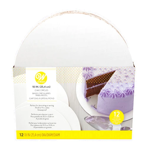 Wilton Performance Pans Aluminum Round Cake Pan, Small and Medium 4 Piece Set, 10 Inch (12 Pack)