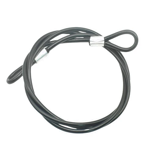 Bytiyar 8FT 6mm Stainless Steel Security Cable Lock,Braided Steel Vinyl Coated Safety Cable Luggage Lock,Flexible Steel Cable Security Wire Rope Double Loop
