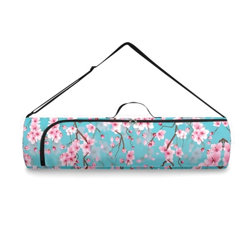 Psesaysky Yoga Gym Bag for Womens Carrying Bags with Pocket & Shoulder Strap Breathable and Portable Yoga Bags and Carriers for Class Workout Park