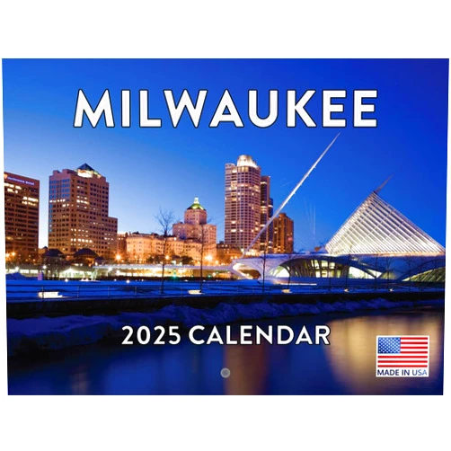 Poster Foundry Milwaukee Wisconsin Calendar 2025 Monthly Wall Calender | American Made In The USA