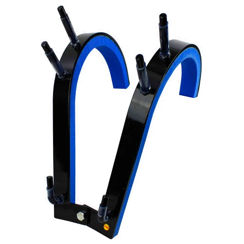 Robert Baraban Zercher Harness Large, Front Squat Harness, Front Squat Training Device, Black-Blue, Bodybuilding, Strongman Training