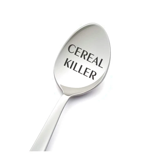 LYF Collection Cereal Killer Spoons - Perfect Cereal Lover Gift-Cereal Spoon Best Teenager Gifts On The Market - Crafted
