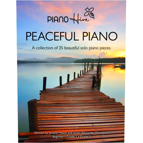 By Piano Hive (Author), James Alexander Thompson (Author), Janette Mason (Author) & 0 more Peaceful Piano: 35 Beautiful Piano Pieces for Adults and Children. Late Beginner to Intermediate. Audio Supported (Piano Hive Books)