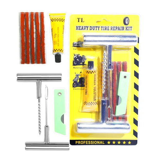 UBOG 9PCS Tire Plug Kit,Tire Repair Kit,Car Accessories Tire Patch Kit,Tire Repair Kit with Plugs,Flat Tire Repair Kit Tire Plug Tool,Suitable for Most Cars,Trucks,Motorcycles,ATV,SUV,RV