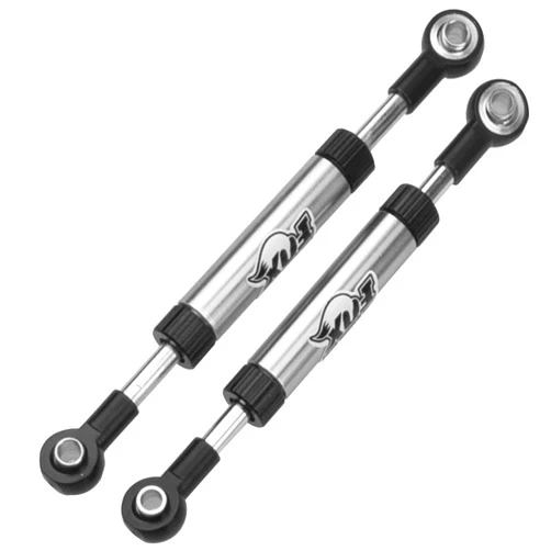 Vgoohobby 2Pcs Vgoohobby Metal Adjustable Length Servo Linkage Steering Link Rod Compatible with Traxxas TRX4 Axial SCX10 RC4WD D90 Gen8 1/10 RC Crawler Car