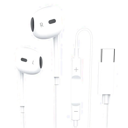 BCRKLO Type C Earphones for iPhone 15 15Pro 15 Pro Max Headphones Wired, Stereo in Ear Earbuds Compatible with Most Type C Jack Devices Smartphones.