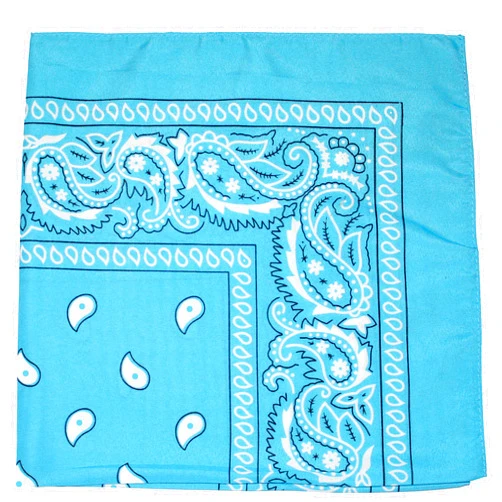 Qraftsy Polyester All Season Multi-Bandana - Paisley and Solid Colors - Pack of 10