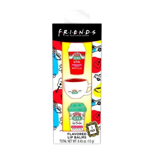 FRIENDS Centric Beauty Friends 3-Pack Coffee Flavored Molded Lip Balm Multicolor One Size