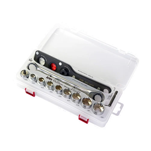 Anex Kenko Seisakusho AOA-19S3 Offset Adapter Ratchet Wrench Socket Set