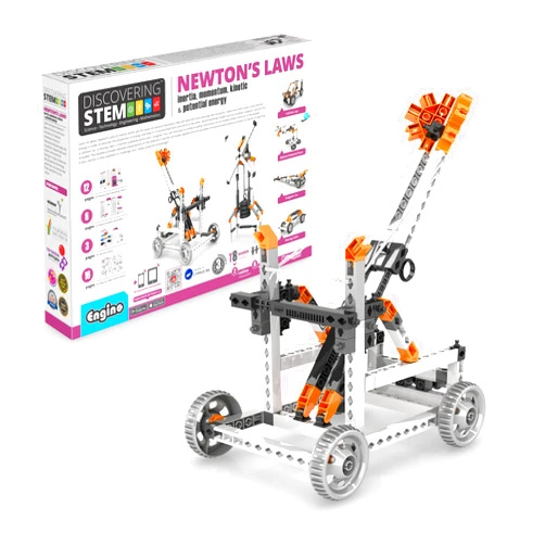 Engino- STEM Toys, Construction Toys for Kids 9+, Newton's Laws Inertia, Kinetic & Potential Energy, Educational Toys, STEM Kits, Gifts for Boys & Girls (8 Model Options)