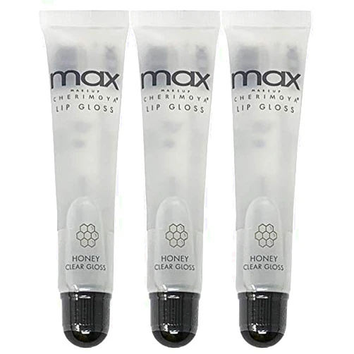 Cherimoya (3Pack) MAX Makeup Lip Polish HONEY Clear Gloss