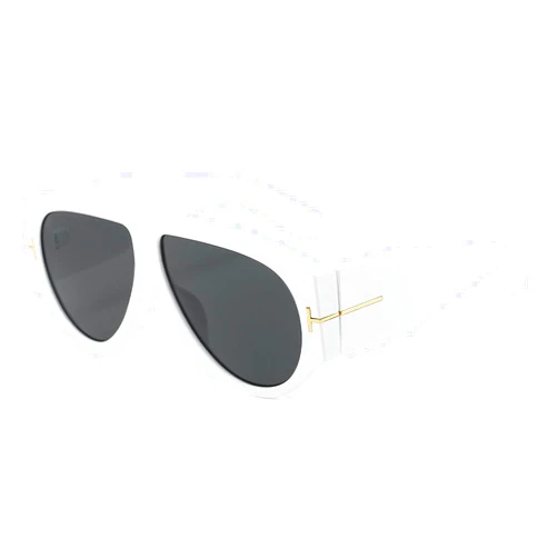YUELUQU Retro Trendy Aviator Sunglasses For Women Men 80s Oversized Oval Sunglasses Thick Frame Shades UV Protection Lens