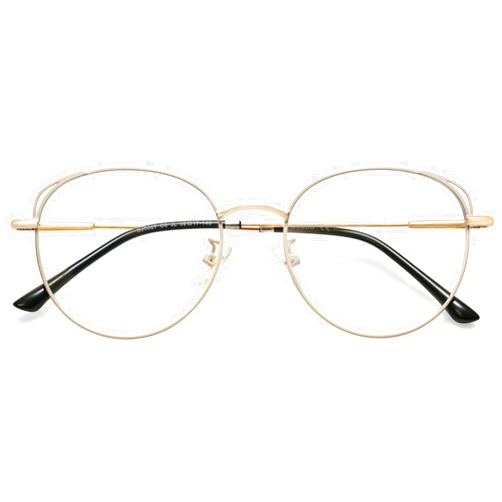 SOJOS Cat Eye Blue Light Blocking Glasses for Woman Hipster Metal Frame Womens Eyeglasses She Young SJ5027