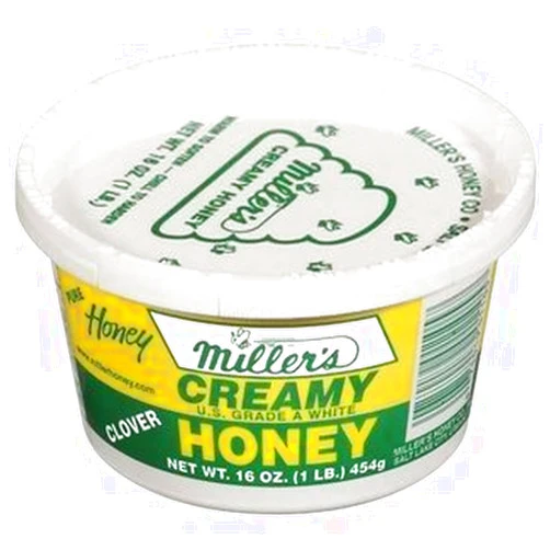 SENTICUM Miller's, Creamy Clover Honey Spread, 16oz Tub (Pack of 3)