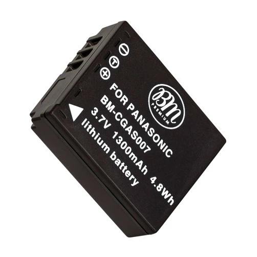 BM Premium Replacement CGA-S007 Battery for Panasonic Lumix DMC-TZ1 DMC-TZ2 DMC-TZ3 DMC-TZ4 DMC-TZ5 DMC-TZ11 DMC-TZ15 DMC-TZ50 Digital Camera + More!!