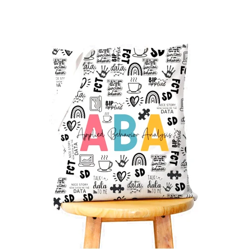 WCGXKO ABA Therapist Behavior Therapist Gift ABA Therapist Survival Kit Zipper Pouch Makeup Bag