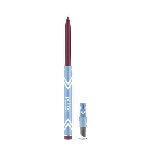 PRIME PROMETICS PrimeEyes Glide Eyeliner for Mature Women – Waterproof, Long-Stay and Mess-Proof – Gel Creme Texture, Discreet Sharpener and Effective Smudger (Mulberry)