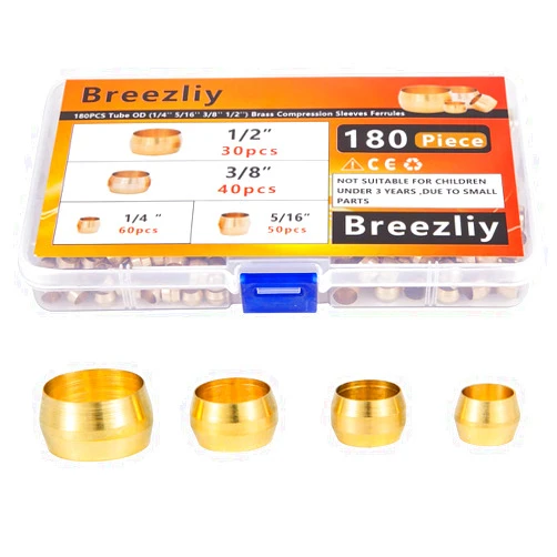 Breezliy 180PCS Tube OD（1/4