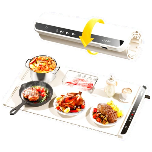 LNNIW Warming Mat for Food,Food Warming Mat,Electric Warming Tray for Buffets Party and Home Daily Use,Heating Fastly in 10s,Portable Design,Timed Function for Your Family.