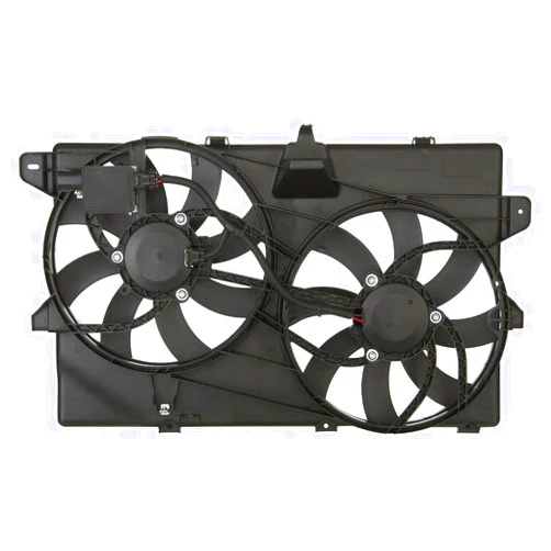 Auto Shack AutoShack Radiator Dual Cooling Fan Assembly with Controller Replacement for Ford Edge 2007-2015 Lincoln MKX 3.5L 3.7L V6 AWD FWD FA721394