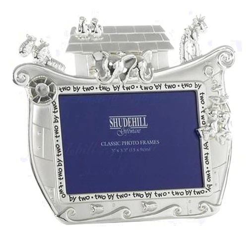 Shudehill Giftware Noah's Ark 6x4 Nursery Frame, Silver