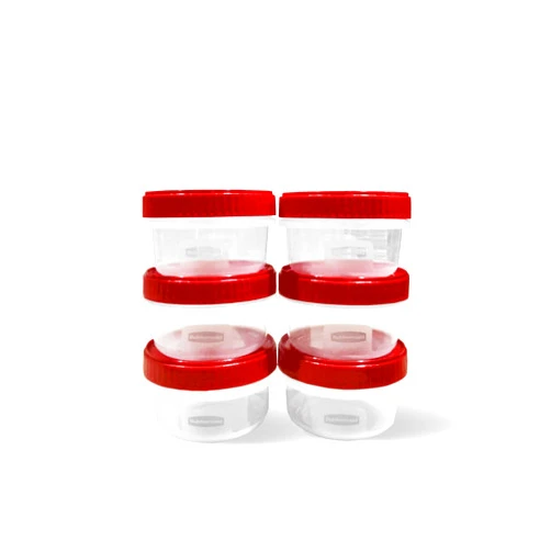 Stoge Food Storage Rubbermaid Containers Twist & Seal TakeAlongs, 1.2 Cups (6 Pack)