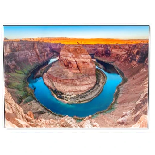 Photomagnet Panorama of Horseshoe Bend Canyon, Page, Arizona, USA, Fridge Magnet