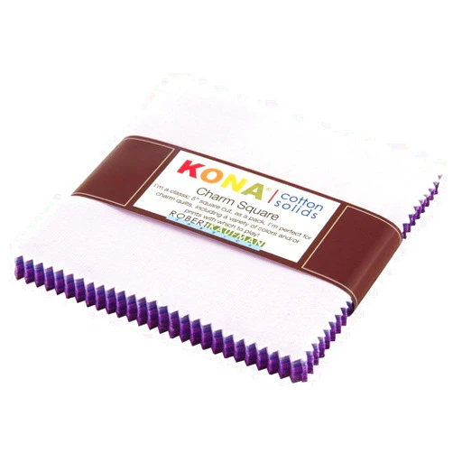 Robert Kaufman Studio RK Kona Cotton Solids Lavender Fields Charm Squares 42 5-inch Squares Charm Pack Robert Kaufman Fabrics CHS-348-42