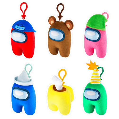 P.M.I. Among Us Clip On Plush Characters 13 cm (S2) (AU7204) - 1 Plush