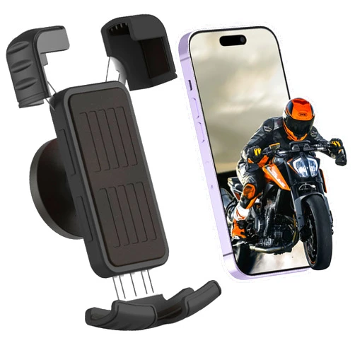ULIBERMAGNET Motorcycle Magnetic Phone Mount,Heavy Duty Adjustable Magnetic Cell Phone Holder with Security Lock,Anti Shake 360° Rotation,Compatible with Motorcycles,ATV,UTV,Golf Cart,Car,Cruises
