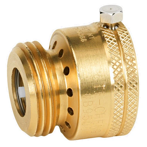 Homewerks Worldwide VACBFPZ4B Vacuum Breaker Hose Bib Backflow Preventer, 3/4 Inch, Brass