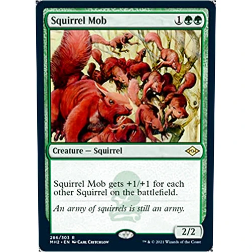 Magic The Gathering Magic: the Gathering - Squirrel Mob (286) - Modern Horizons 2