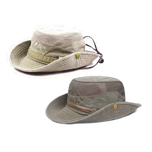 Obling Sun Hats for Men Women, 2 Packs Fishing Hat UPF 50 Wide Brim Boonie Hats for Safari Beach Summer UV Protection Bucket Hat