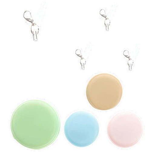 Toyvian Macaron Mobile Phone Screen Cleaner, 4pcs Smartphone Screen Cleaners with Keychain Macaron Shape Screen Cleaner for Mobile Computer Glasses Phone (Random Color)