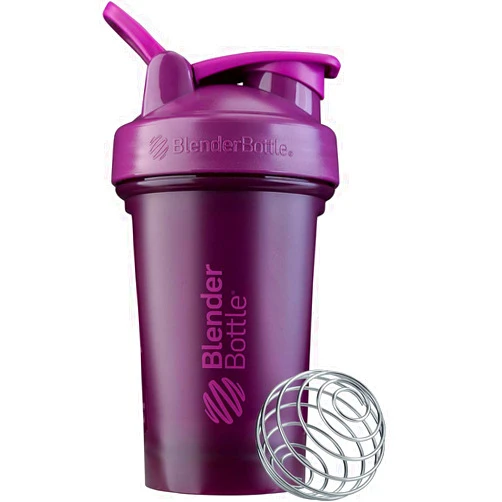 BlenderBottle Classic V2 Shaker Bottle Perfect for Protein Shakes and Pre Workout, 20-Ounce, Plum