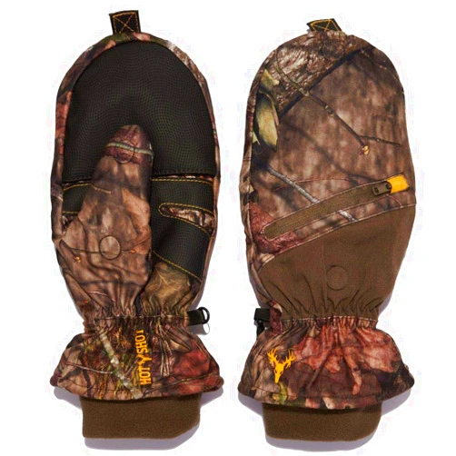 HOT SHOT Men’s Camo Huntsman Pop-Top Mittens – Outdoor Hunting Camouflage