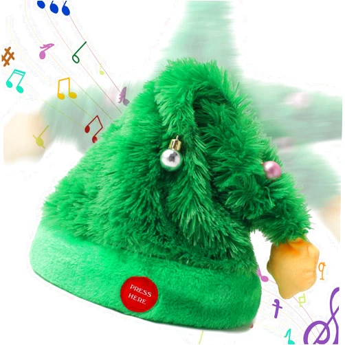Gfilay Funny Dancing Animated Christmas Tree Hat,27