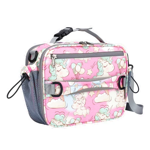 Maelstrom Lunch Box, Expandable Lunch Bag for Kids & Girls, Insulated Reusable Lunch Tote, 9L Balloon Unicorn (KB02-MSLB02-6)