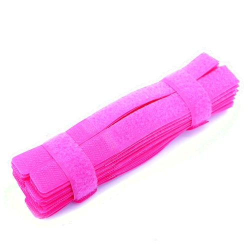 PASOW 50pcs Cable Ties Reusable Fastening Wire Organizer Cord Rope Holder 7 Inch (Hot Pink)